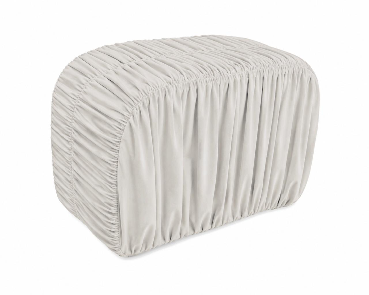 Пуфик "Боу" мини драпированный бархат 