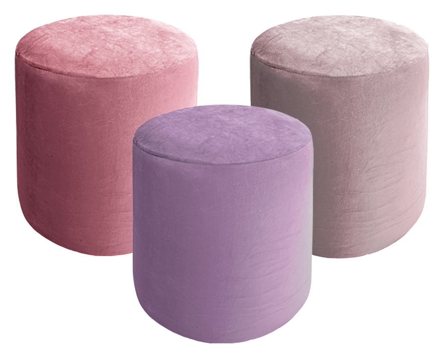 Пуфы коллекция "Ombre" розовые