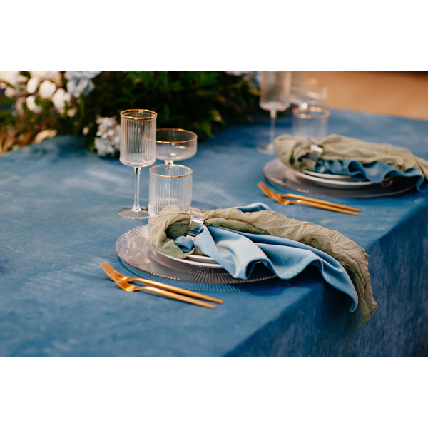 Салфетка бархатная "Бета" голубой сапфир - Фото 6