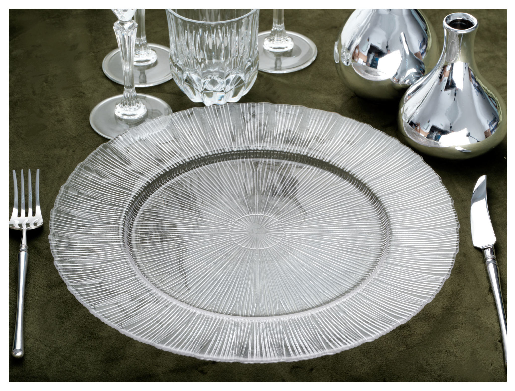 Подстановочная тарелка «Лармо» прозрачная - Фото 2