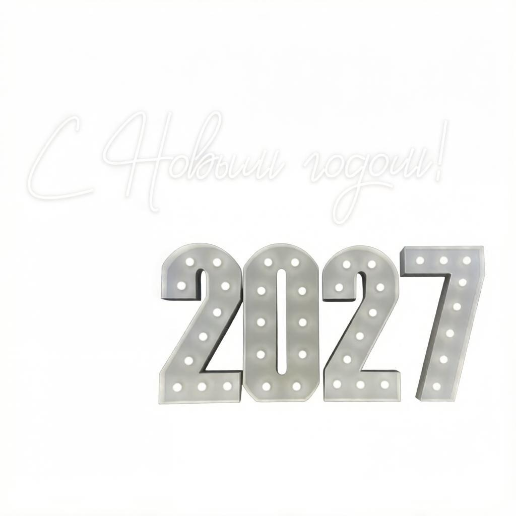 Набор «Новый Год» цифры 2027 и неон