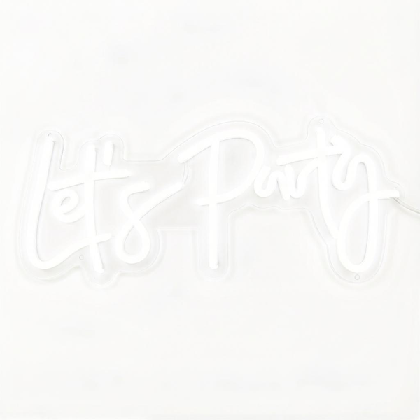 Неоновая вывеска " Let's Party" - Фото 1