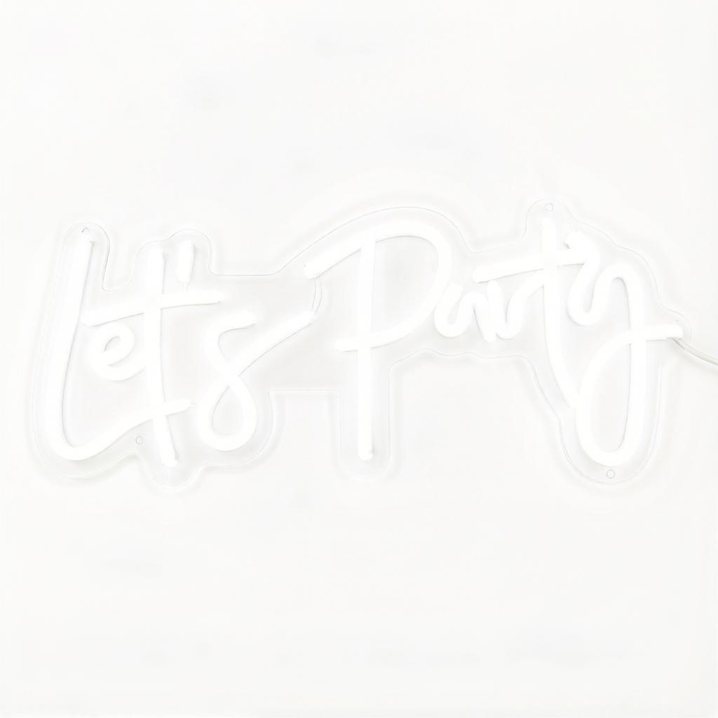 Неоновая вывеска " Let's Party"