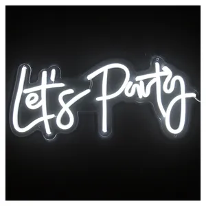 Неоновая вывеска " Let's Party"