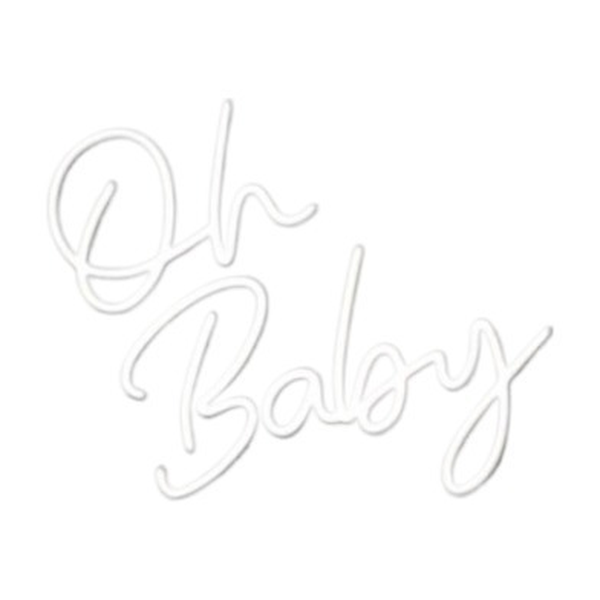 Неоновая вывеска "Oh baby" - Фото 1