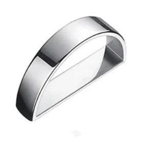 Кольцо для салфетки MOON серебро металл