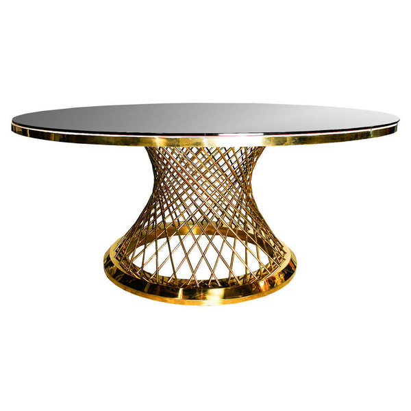 Стол premium TAVOLA D180 золото 