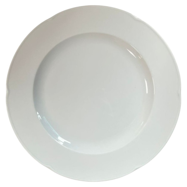 Тарелка BAUSCHER белая D28см