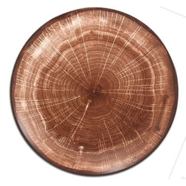 Тарелка FOREST коричневая D27см фарфор 