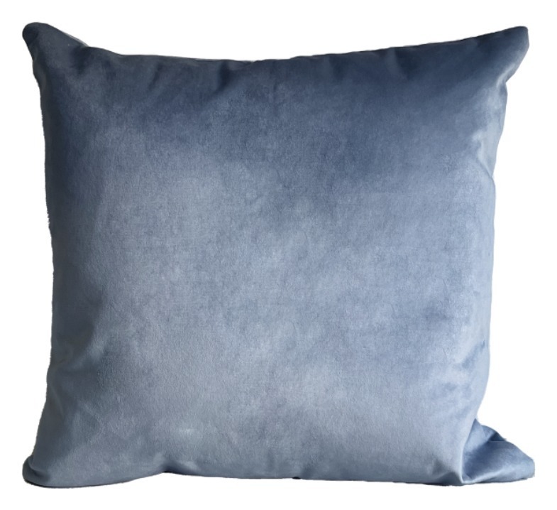Чехол на подушку, серо-голубой