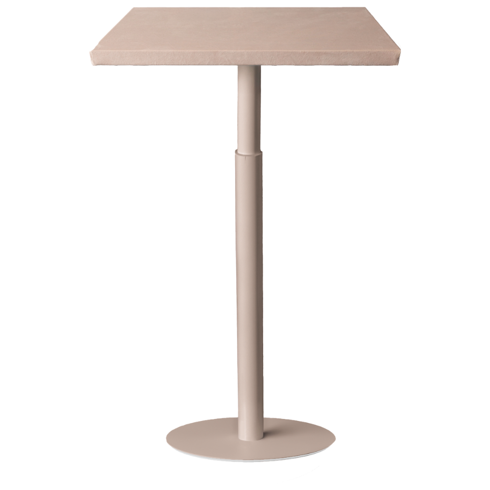 Стол коктейльный Твист Прямоугольный С, Кремовый бисквит (телескопические ноги)