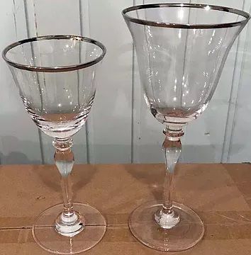 Бокал Хлоэ с серебряной каймой, 200 мл