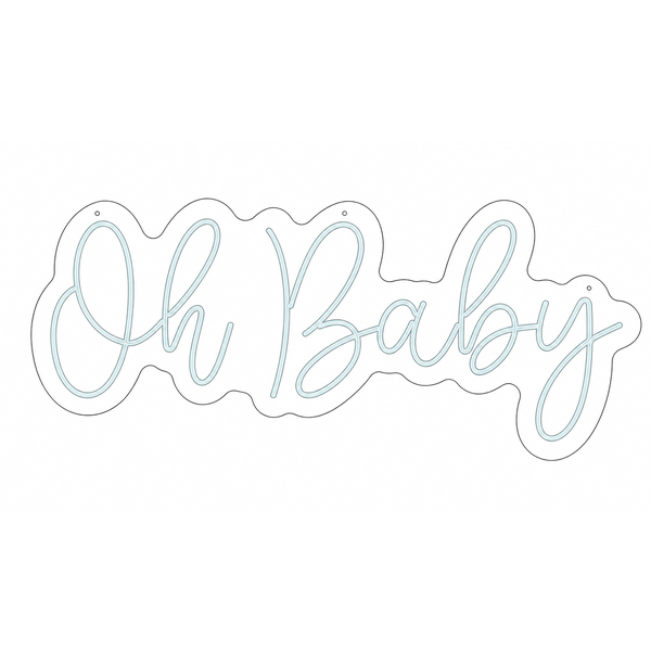 Неоновая надпись Oh baby - Фото 1