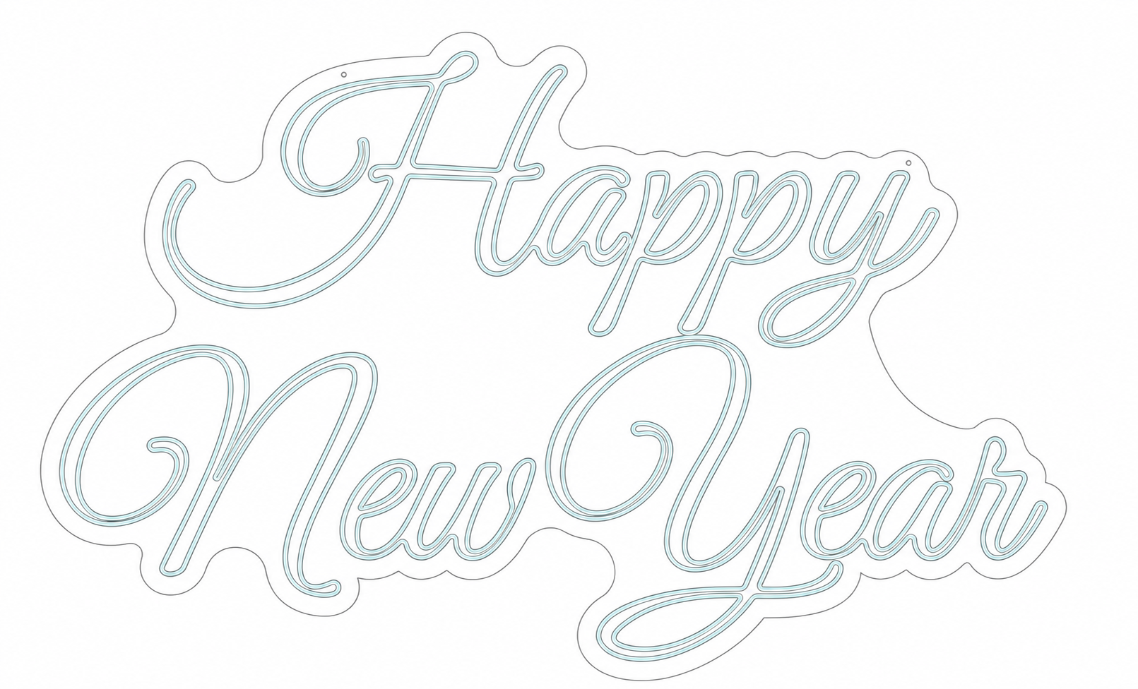 Неоновая вывеска Happy New Year