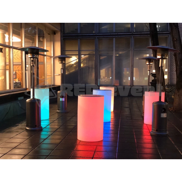 Светящийся LED RGB коктейльный стол Цилиндр