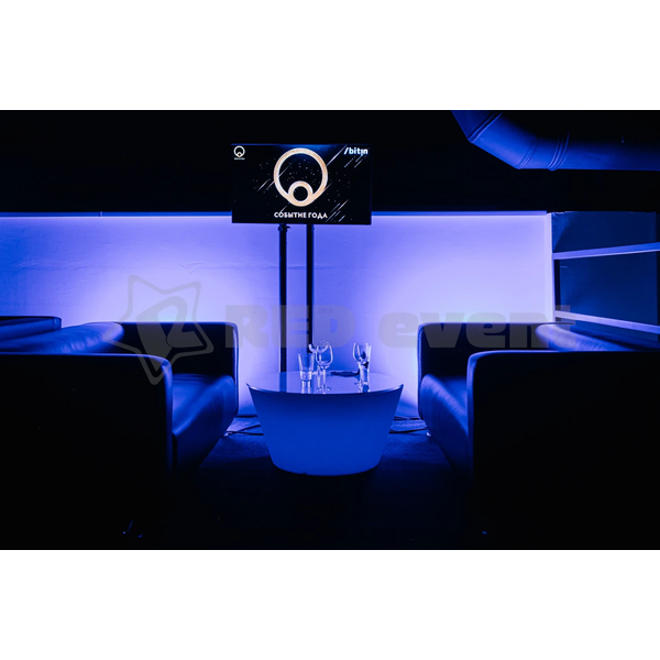 Светящийся LED RGB кофейный стол Round 80