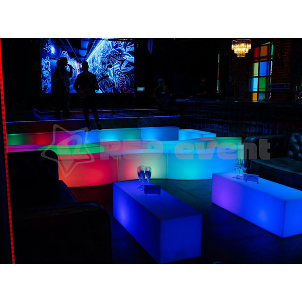 Светящаяся LED RGB скамья Bench (банкетка)