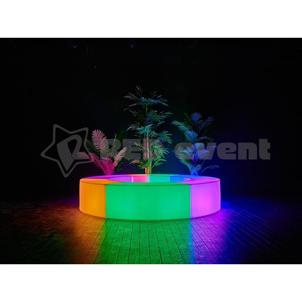 Светящаяся LED RGB скамья Snake (банкетка)