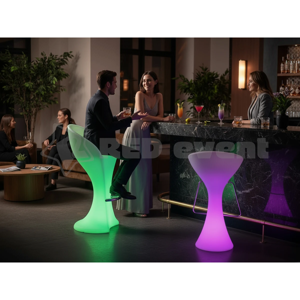 Светящийся LED RGB барный стул Vivid