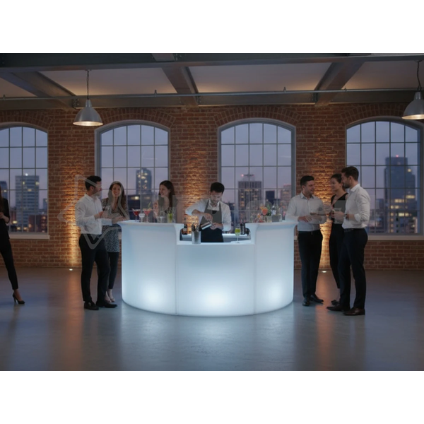 Светящаяся LED RGB секция для льда барной стойки Break Bar