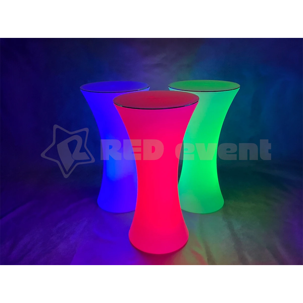 Светящийся LED RGB коктейльный стол Sand