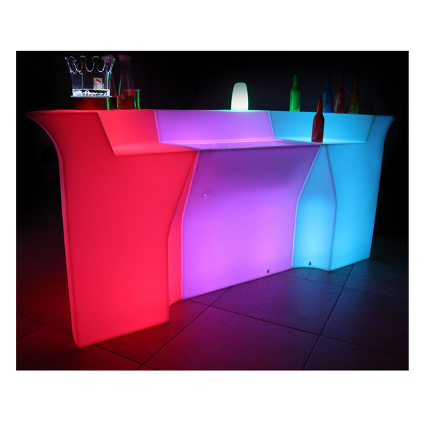 Барная стойка Jumbo с LED RGB подсветкой (Угловой сегмент)