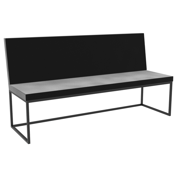 Диван каркасный черный 170 cм