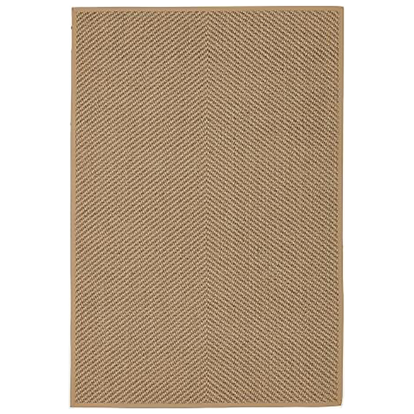 Коврик безворсовый коричневый 195×133